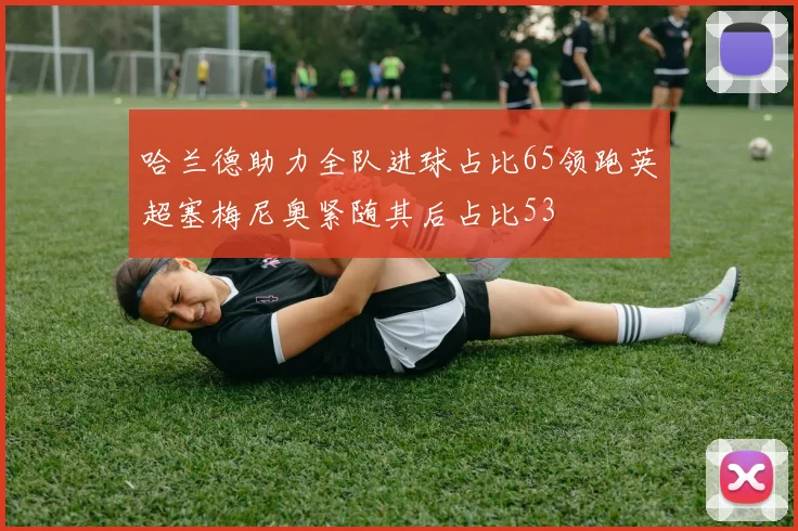 哈兰德助力全队进球占比65领跑英超塞梅尼奥紧随其后占比53